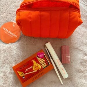 Ulta Beauty Orange Cosmetic Set